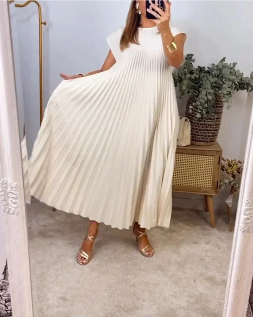 Paola™ VESTIDO CON MANGA PLISADA - Image 4