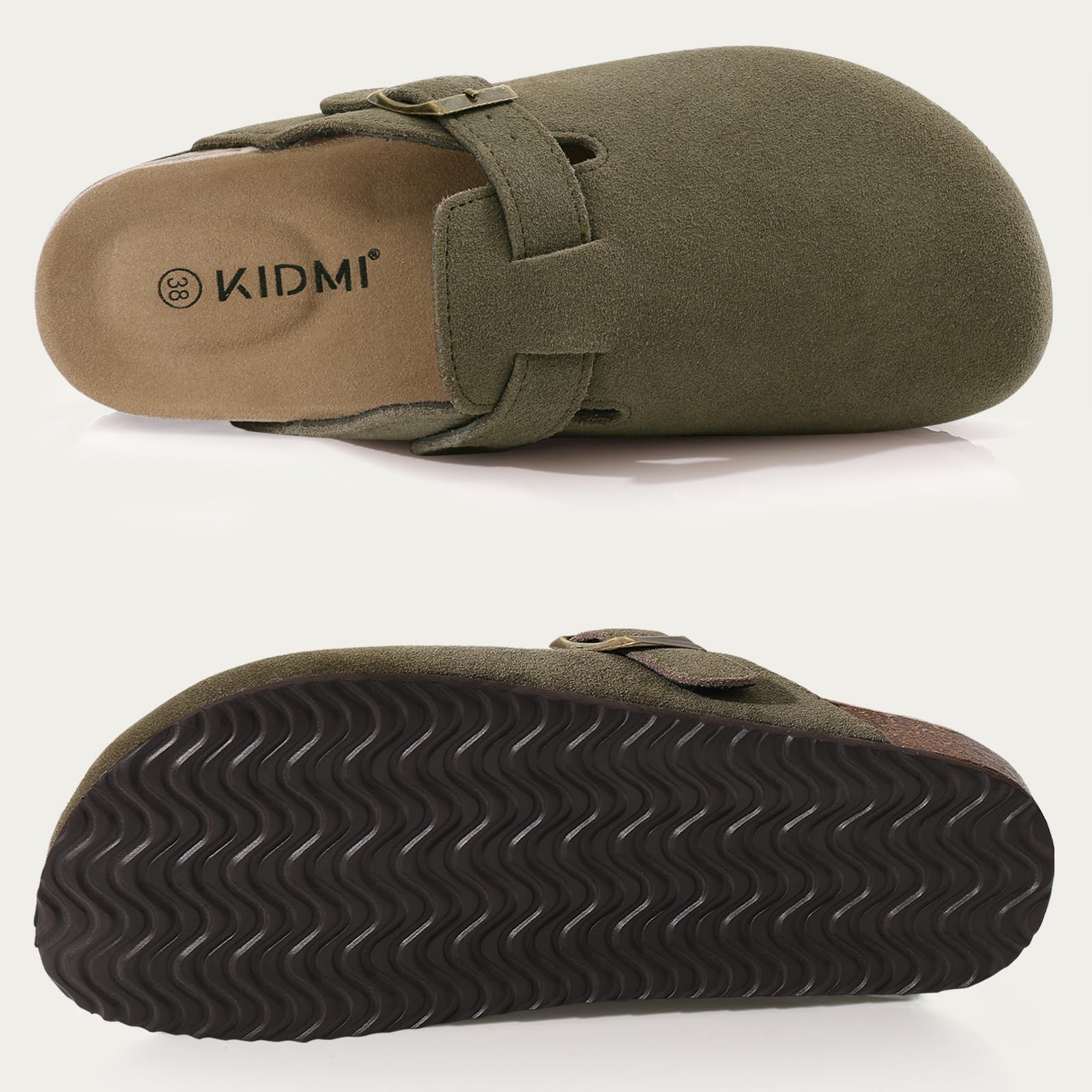 Kidmi - Zuecos de ante Unisex Antideslizantes Ergonómicos - Image 10