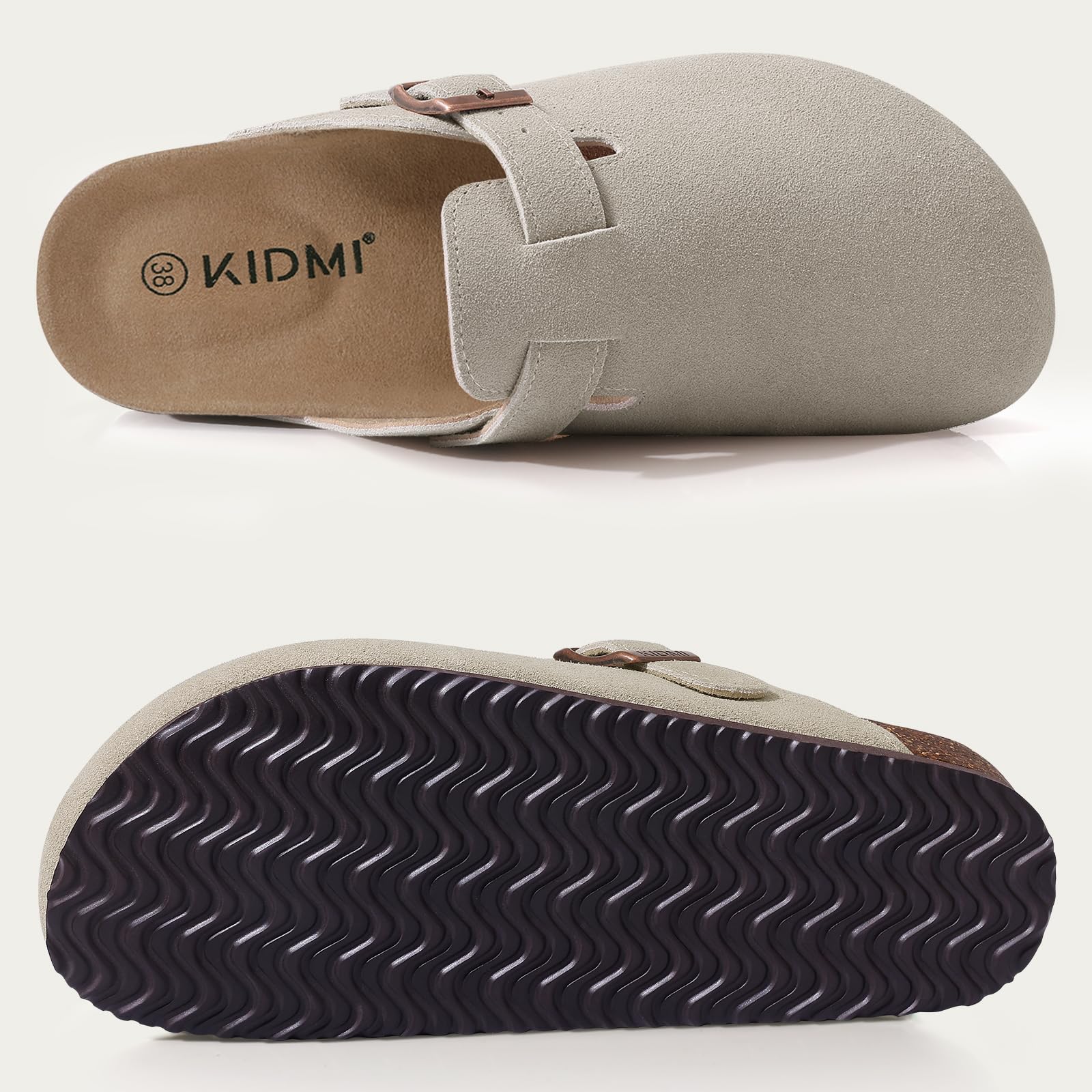Kidmi - Zuecos de ante Unisex Antideslizantes Ergonómicos - Image 12