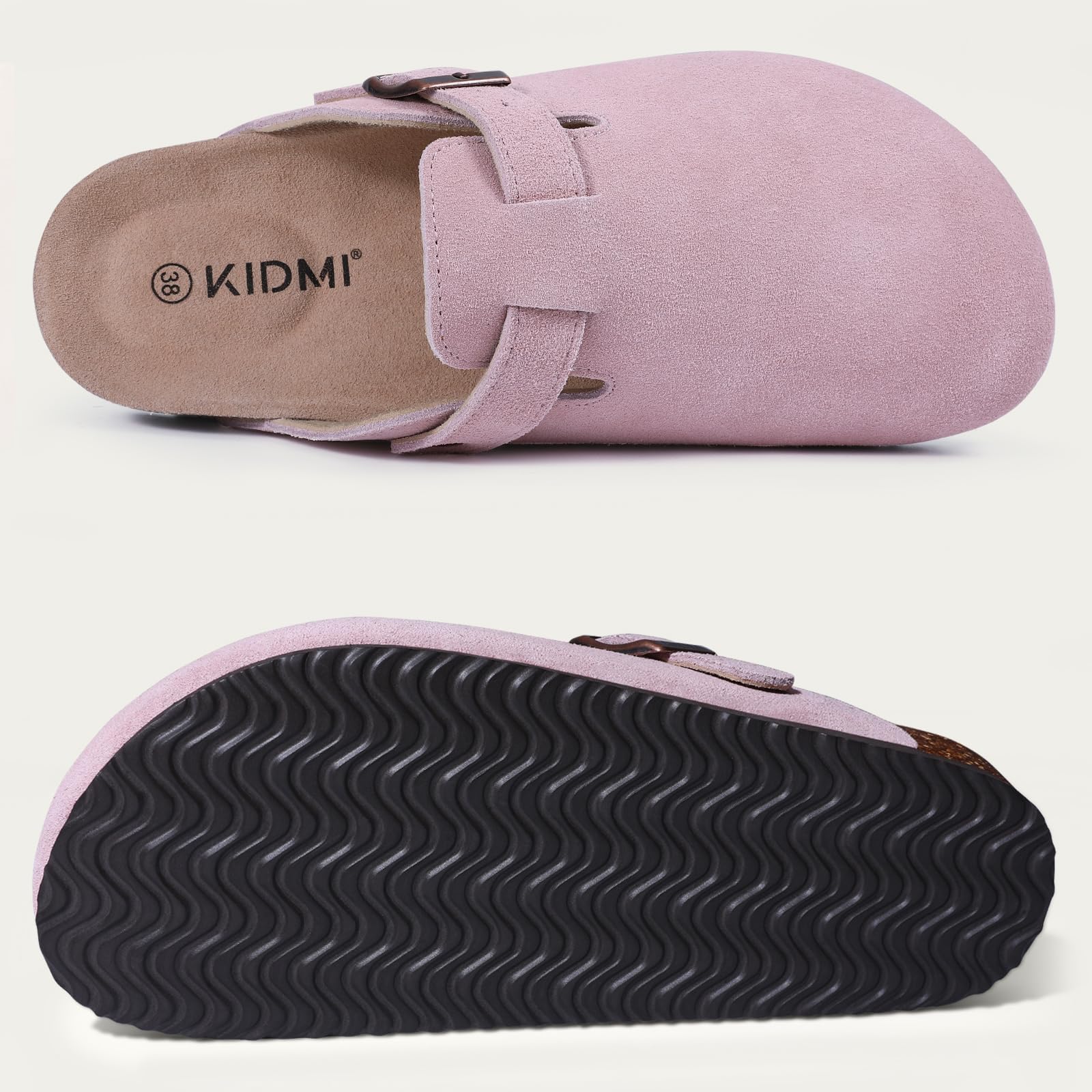 Kidmi - Zuecos de ante Unisex Antideslizantes Ergonómicos - Image 15